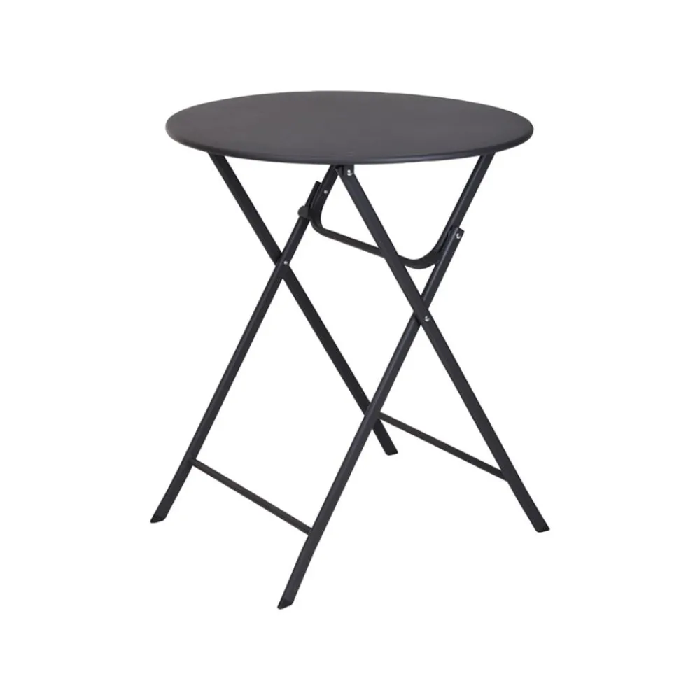 Stolik metalowy okrągły antracyt 70x60cm * H&S Decoration Hot