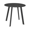 Stolik metalowy okrągły szary mat 50 cm * H&S Decoration Discount