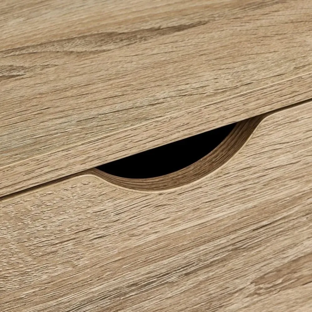 Stolik nocny z szufladką beżowy 50 cm * HowHomely Outlet