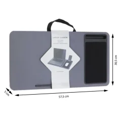 Stolik pomocniczy z tacą pod laptopa szary 57 x 30 cm * H&S Decoration