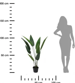 Strelicja sztuczna w czarnej donicy 110 cm * Progarden Hot