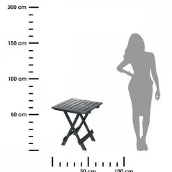 Stół składany balkonowy antracyt 50 cm * Progarden Sale