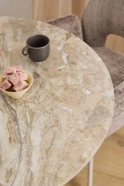 Stół z ceramicznycm blatem 90 cm Malta brąz * Actona Best