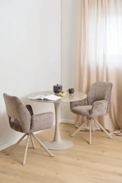 Stół z ceramicznycm blatem 90 cm Malta brąz * Actona Best