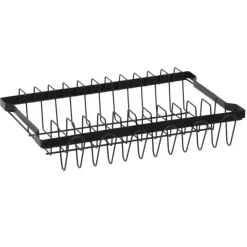 Suszarka do naczyń 2-poziomowa czarna 49,5 cm