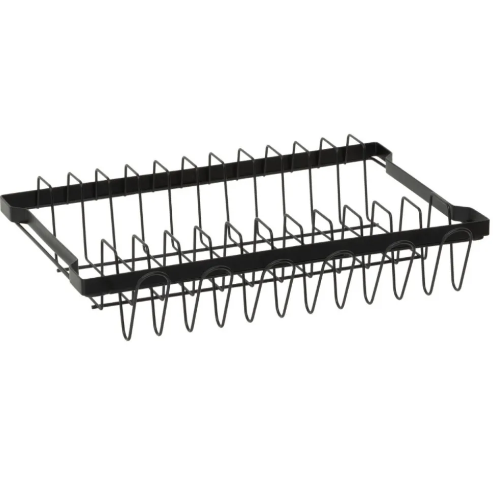 Suszarka do naczyń 2-poziomowa czarna 49,5 cm