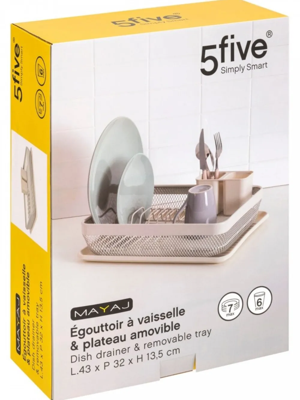 Suszarka do naczyń Mayaj beż * 5five Simply Smart New