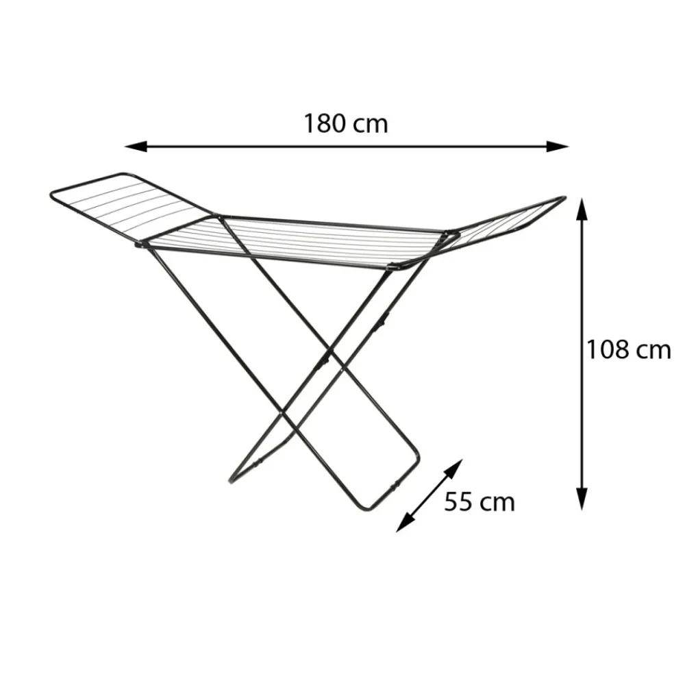 Suszarka do ubrań czarna stojąca * Bathroom Solutions Outlet