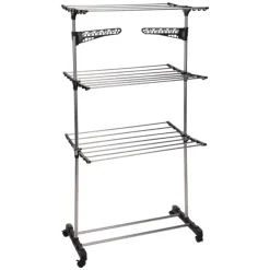 Suszarka na pranie 3-poziomowa z kółkami 165 cm * Bathroom Solutions Discount