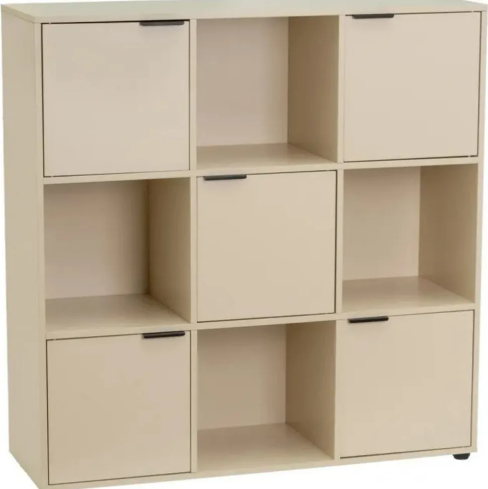 Szafka modułowa 5 drzwi z otwartymi półkami LINORA 89x29x90 cm