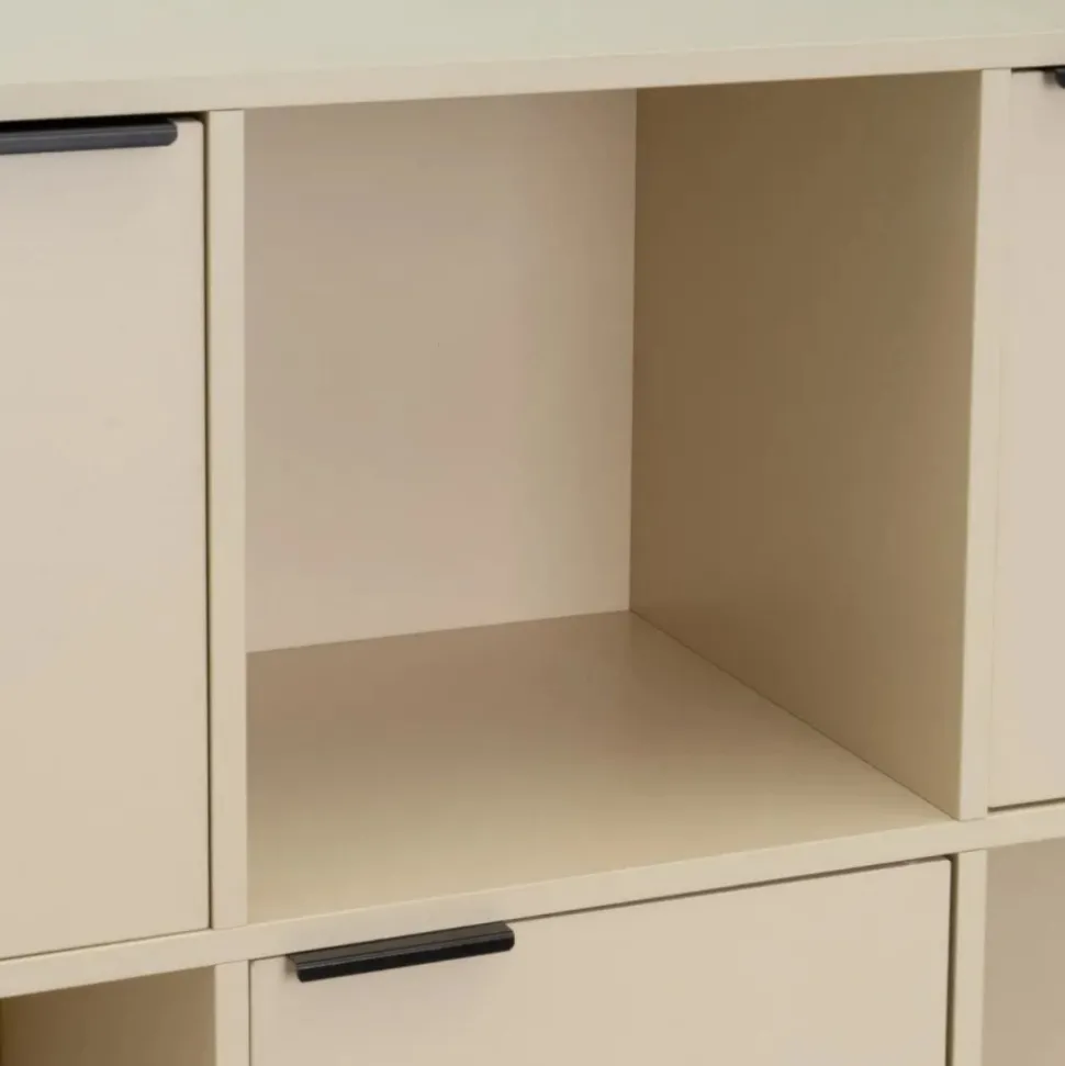 Szafka modułowa 5 drzwi z otwartymi półkami LINORA 89x29x90 cm