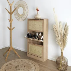 Szafka na buty TIVO rattanowy front 113 cm