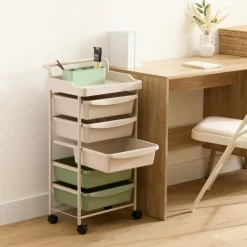 Szafka na kółkach 5 szuflad Deskolor 82 cm