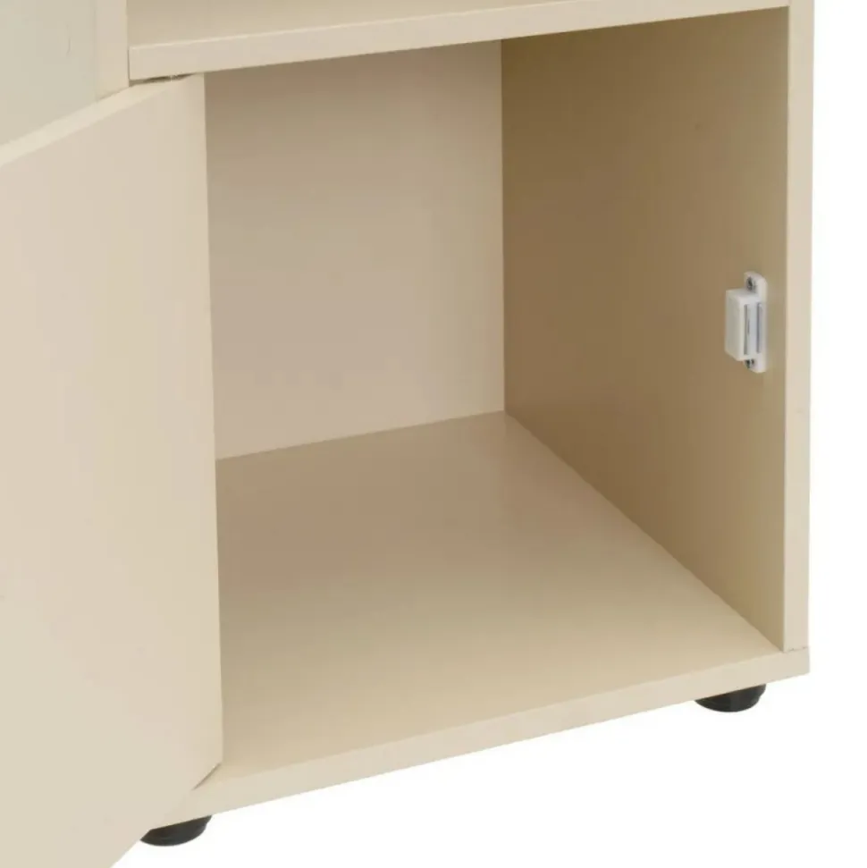 Szafka nocna z półką i zamykanym schowkiem LINORA 31x29x61 cm