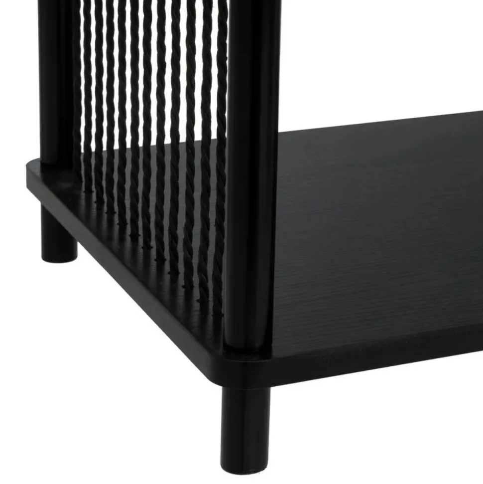 Szafka pod TV MANILA czarna 80x40x56 cm