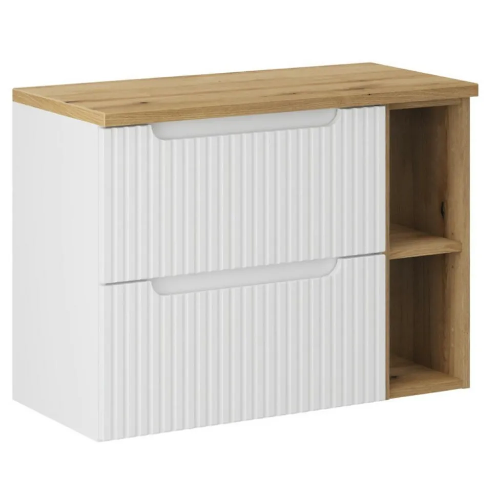 Szafka pod umywalkę z półką Rilla White 80 cm