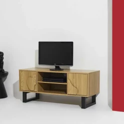Szafka RTV NORD z frezem 3D 110 cm
