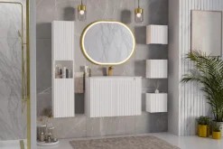 Szafka wisząca słupek Rilla White 30 cm