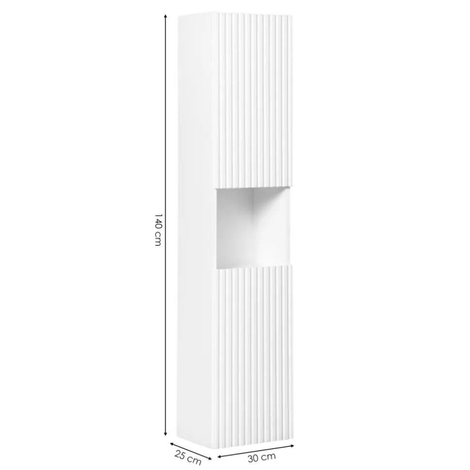 Szafka wisząca słupek Rilla White 30 cm