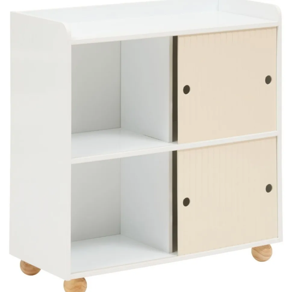 Szafka z 4 półkami Bouli 71 cm beżowa