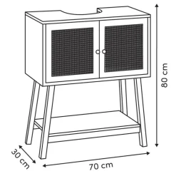 Szafka łazienkowa Cane pod umywalkę 70 cm brązowa * 5five Simply Smart Outlet
