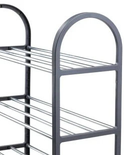 Szafka na buty 4 poziomy ciemno szara 65 cm * H&S Decoration