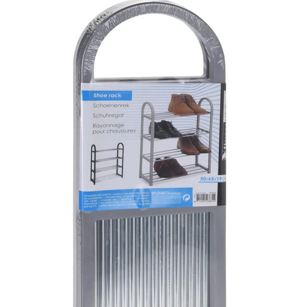 Szafka na buty 4 poziomy szara 65 cm * H&S Decoration Outlet