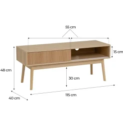 Szafka pod TV NAROA 115x h48 cm * HowHomely Hot