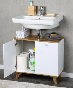 Szafka pod umywalkę z nóżkami 60 x 28 x h55 cm * Kesper New