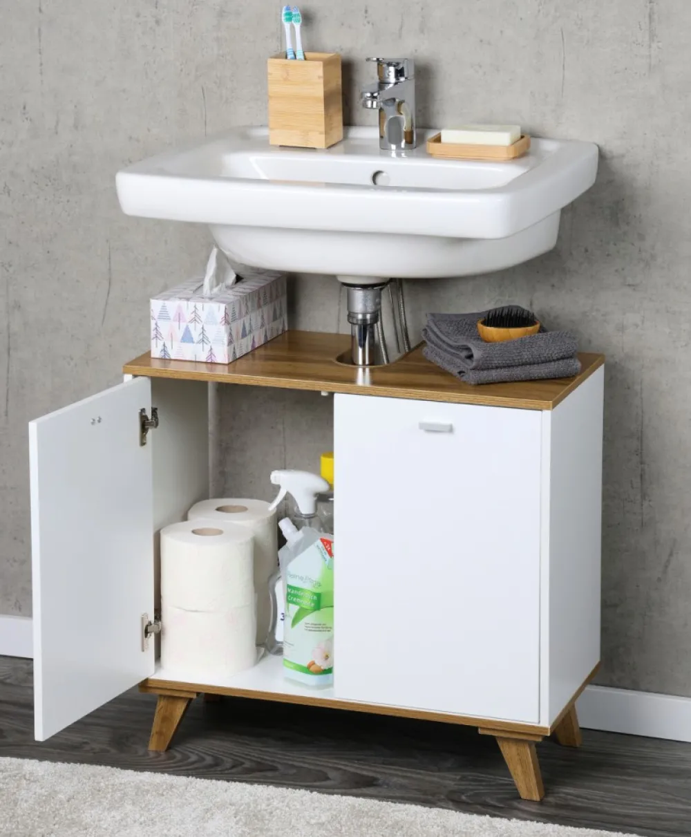 Szafka pod umywalkę z nóżkami 60 x 28 x h55 cm * Kesper New