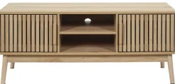 Szafka RTV LINEA ryflowane fronty 117 cm * HowHomely Hot