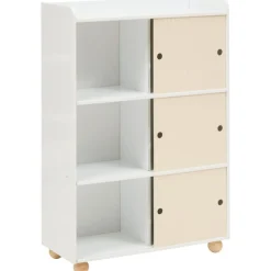 Szafka z 6 półkami Bouli 101 cm beżowa * Atmosphera Online