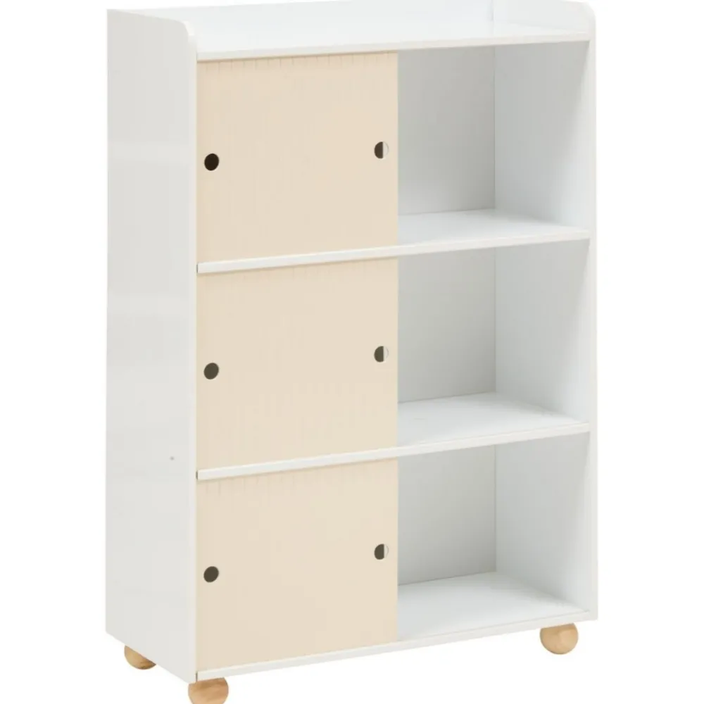 Szafka z 6 półkami Bouli 101 cm beżowa * Atmosphera Online