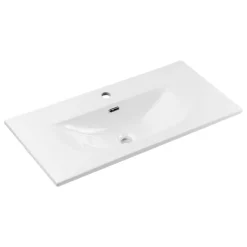 Szafka z umywalką Rilla White 80 cm * HowHomely Best