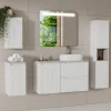 Szafka z umywalką Rilla White 50 cm * HowHomely New