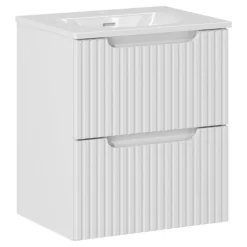 Szafka z umywalką Rilla White 50 cm * HowHomely New