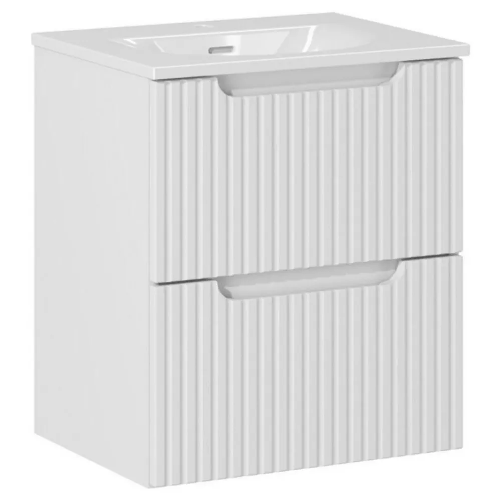 Szafka z umywalką Rilla White 50 cm * HowHomely New