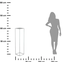 Szary kwietnik stojący 100 cm