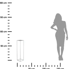 Szary kwietnik stojący 70 cm