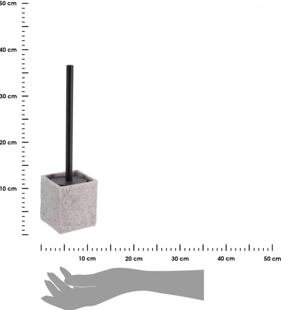 Szczotka toaletowa Estiarte Grey Stone