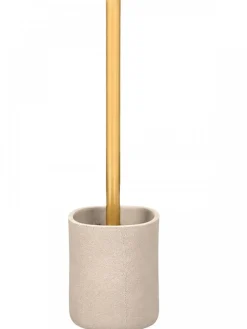 Szczotka toaletowa polyresin beżowo- szary