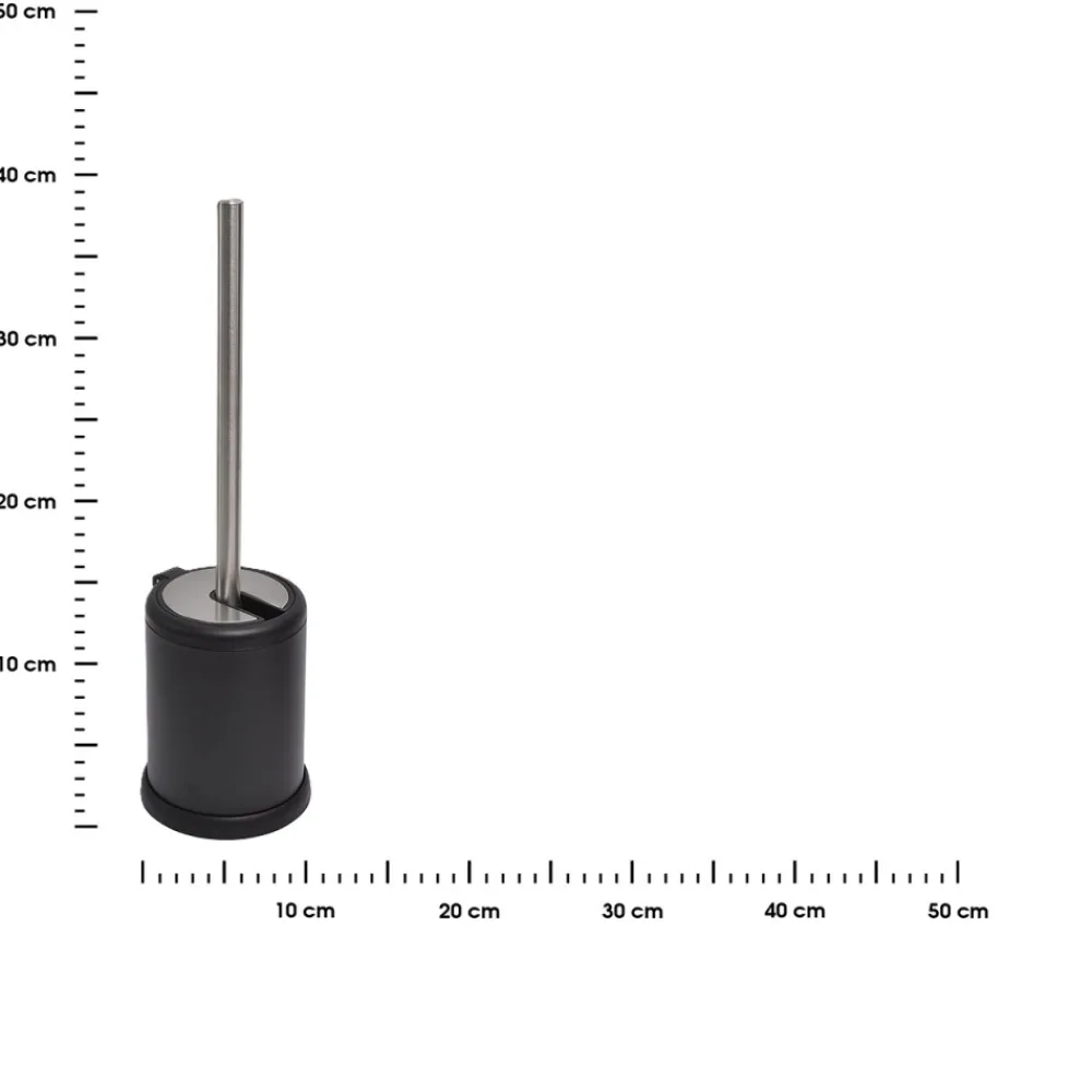 Szczotka toaletowa czarna Core metalowa * TENDANCE Discount