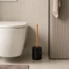 Szczotka toaletowa EIRA grawerowana czarna * TENDANCE