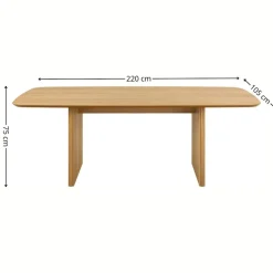 Szeroki stół do jadalni Christo 220 cm * Actona Discount