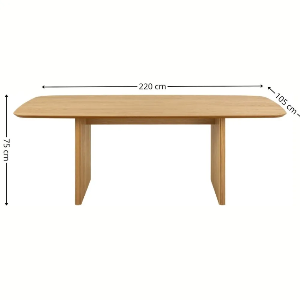 Szeroki stół do jadalni Christo 220 cm * Actona Discount