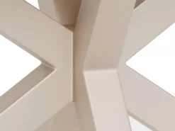 Szeroki stół Heaven ceramiczny blat z imitacją dębu podstawa beżowa * Actona Sale