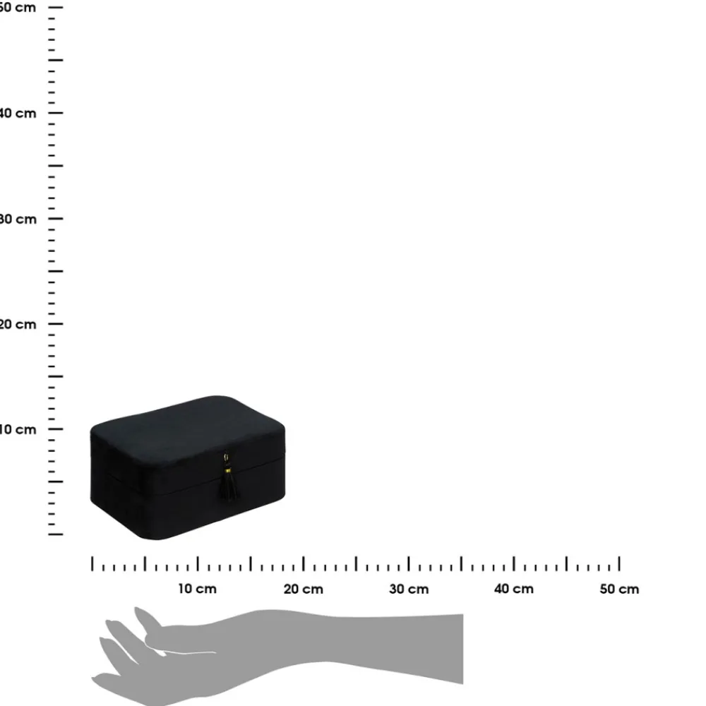 Szkatułka na biżuterię 19cm czarna * Atmosphera Sale