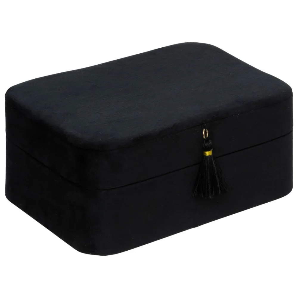 Szkatułka na biżuterię 19cm czarna * Atmosphera Sale