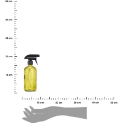 Szklana butelka 500 ml ze spryskiwaczem zielona