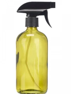 Szklana butelka 500 ml ze spryskiwaczem zielona